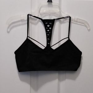 black bralette with designs